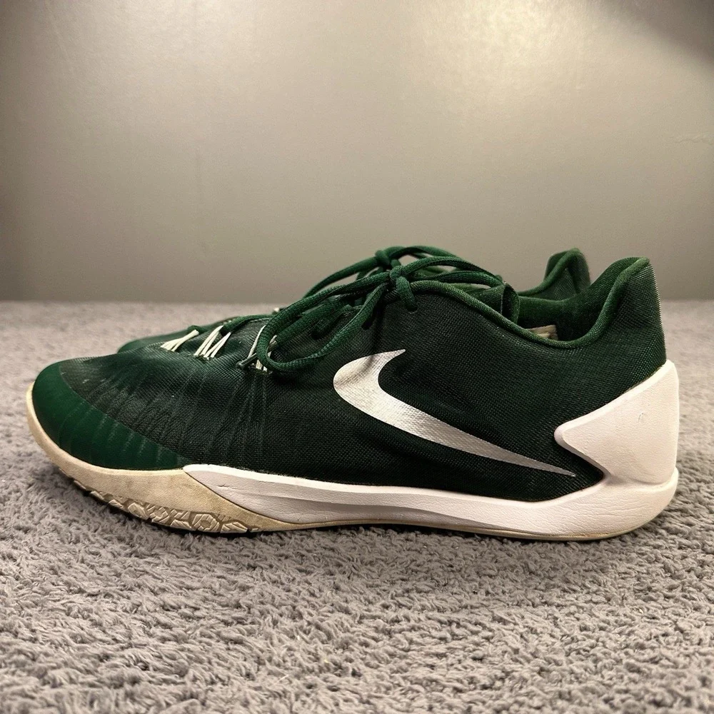 Nike Hyperchase Basketball Shoes Mens 14 Green Athletic Shoes Gym Emerald 813262